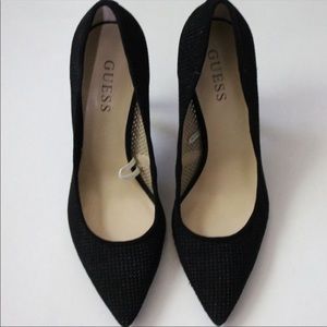 Guess Black Laser Cut Heels